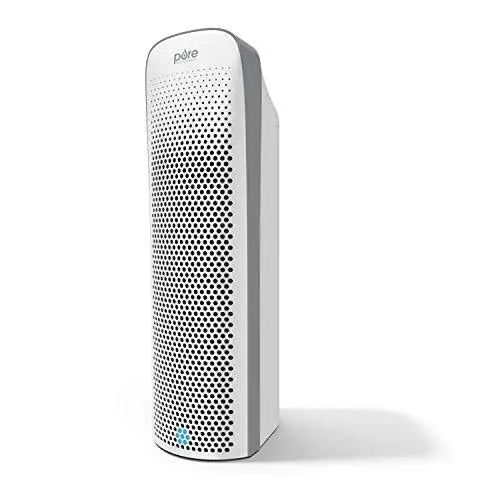 Pure Enrichment PureZone Elite Large-Room Air Purifier – True HEPA + UV Sanitizer + Air Quality Monitor, 4-Stage Filtration (White)