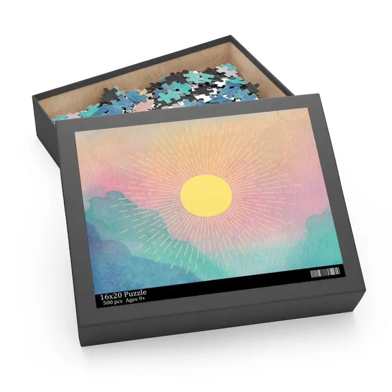 Radiant Sunburst Design 500-Piece Jigsaw Puzzle