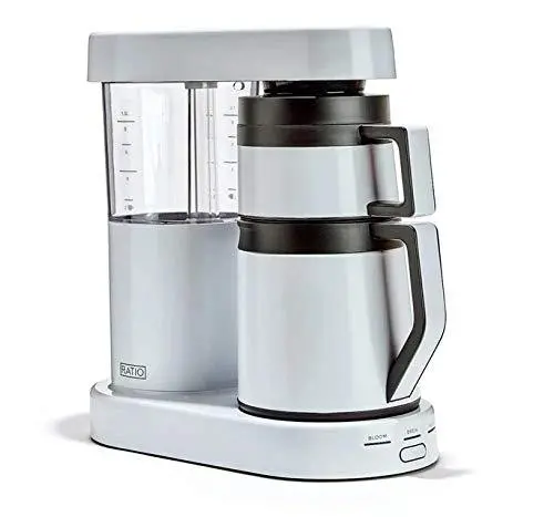 Ratio Six White Pour-Over Coffee Maker with 40 oz Thermal Carafe