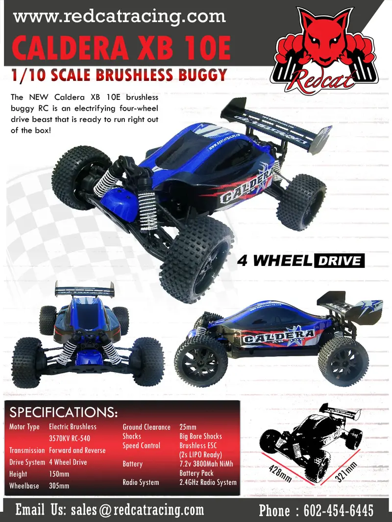 RedCat Caldera XB 10E 1/10 Scale Brushless RC Buggy