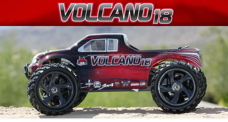 Redcat Racing Volcano-18 V2 – 1/18-Scale Ready-to-Run Electric Monster Truck