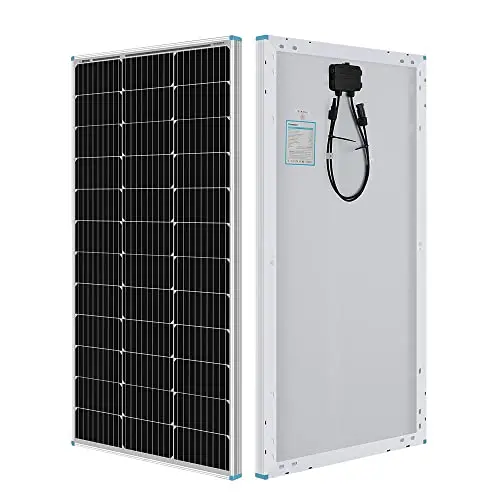 Renogy 100W 12V Monocrystalline Solar Panel – High-Efficiency PV Module for RVs, Boats, Campers & Off-Grid Use