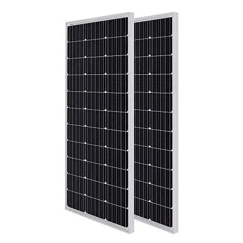 Renogy 2-Pack 100W 12V Monocrystalline Solar Panels – Compact, High-Efficiency Off-Grid Power Solution
