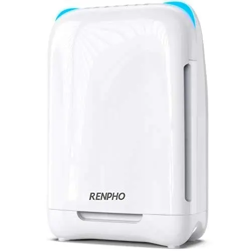 RENPHO True HEPA Air Purifier for Allergies, Pets, and Large Rooms (301 sq ft) – Ozone-Free, Filters Smoke, Dust, Pollen, Odors, and Mold Spores