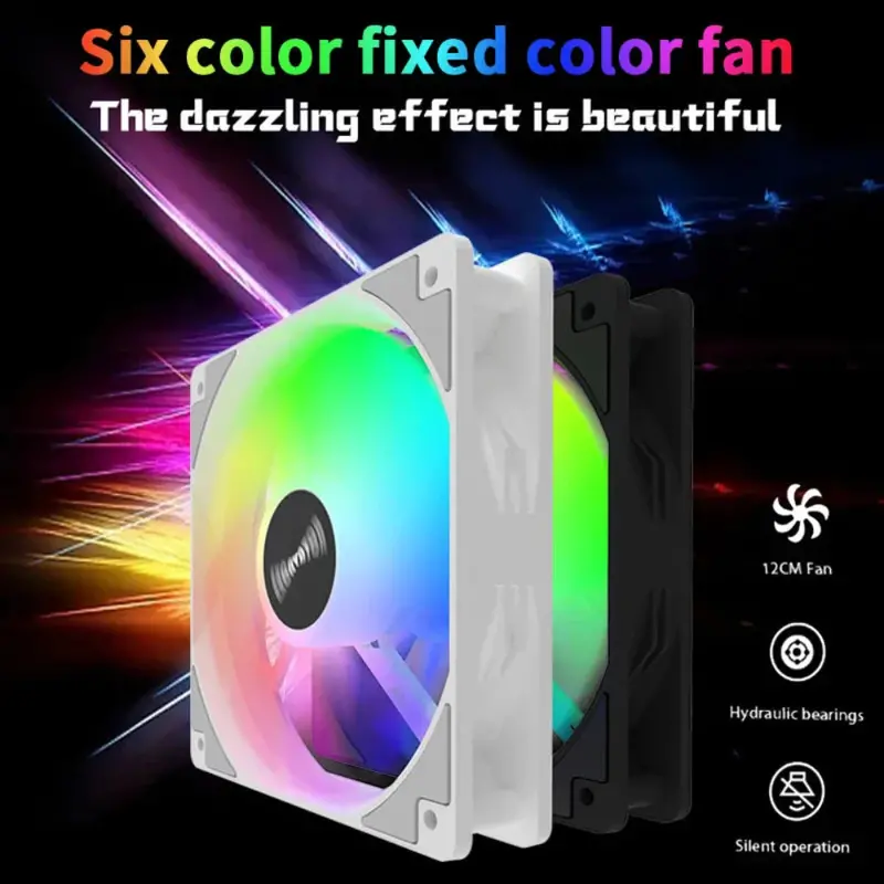 RGB Computer Cooling Fan – 120mm Silent Operation