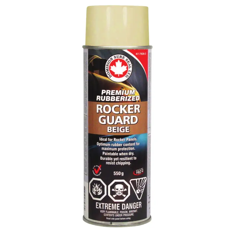Rubberized Rockerguard Undercoating – Beige 550g Rust-Preventive Spray Shield