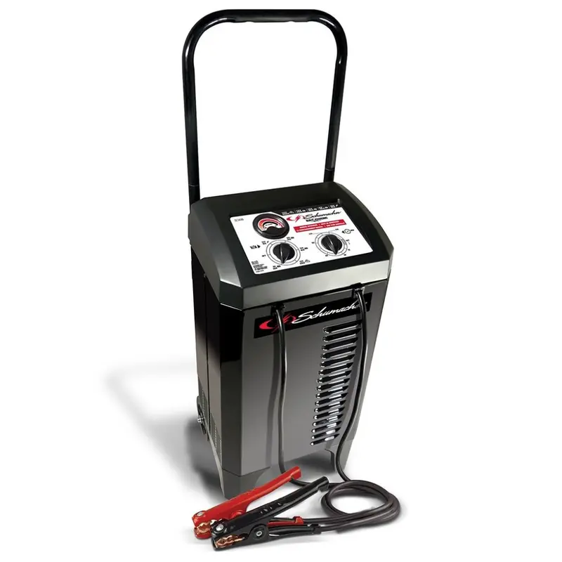 Schumacher SC1446 Wheeled Manual Battery Charger with Engine Start Assist (40/20/10A)