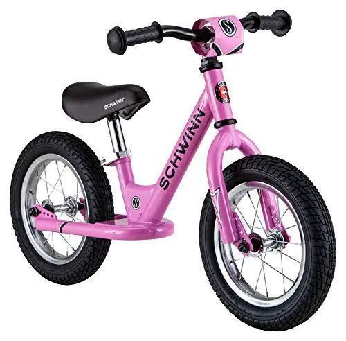 Schwinn 12-Inch Toddler Balance Bike — Pink Lightweight Training Bike for First-Time Riders