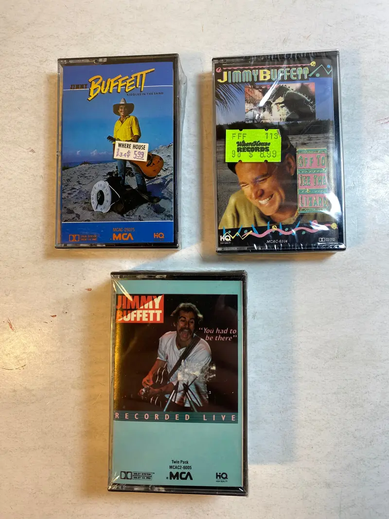 Sealed Jimmy Buffett Cassette Trio – Collector’s Music Set
