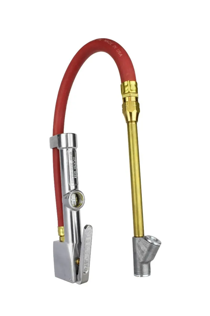Service Station Air Inflator with Integrated Pressure Gauge – 1/4″ NPT, 15″ Hose, 10–160 PSI