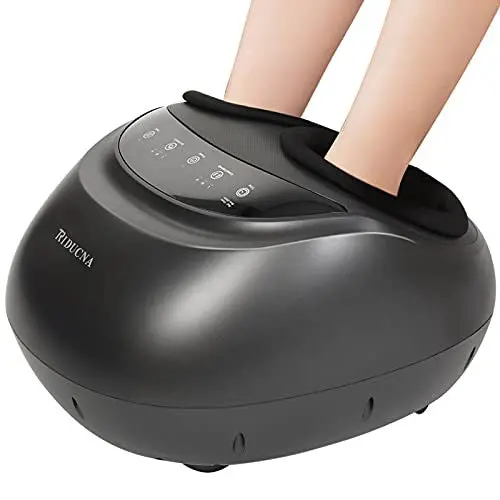 Shiatsu Foot Massager with Heat – Electric Kneading, Rolling & Air Compression Therapy, Adjustable Intensity, Panel-Controlled Home/Office Use