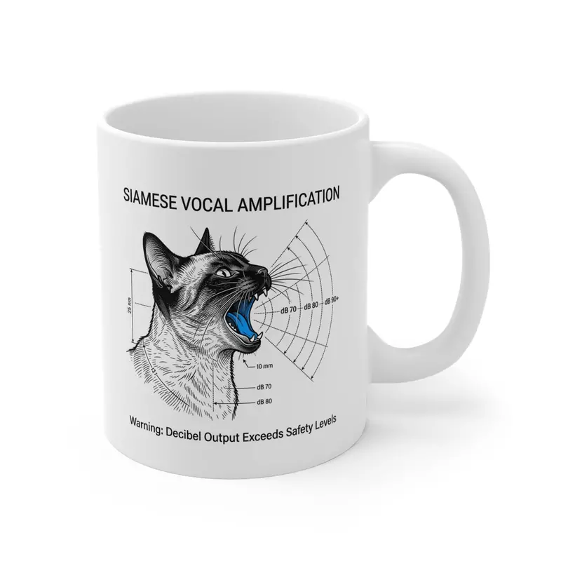 Siamese Vocal Amplification Diagram Mug