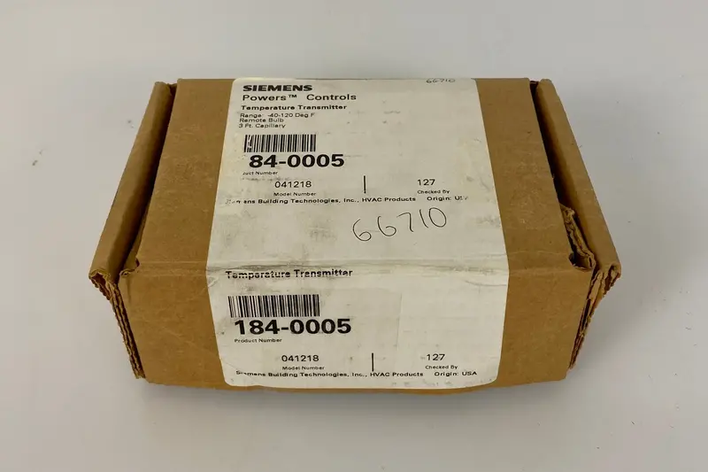 Siemens Temperature Transmitter Sensor Model #184-0005