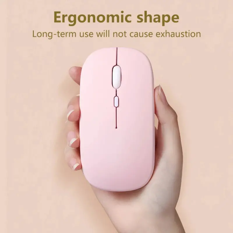 Silent Wireless Bluetooth Mouse – Colorful Low-Noise Design