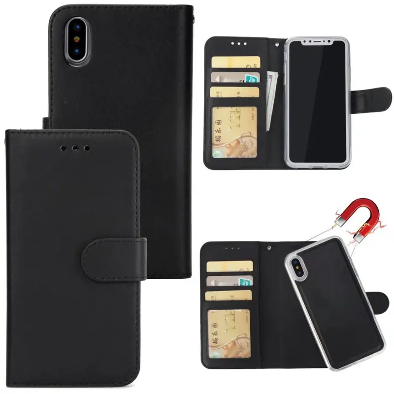 Slim Magnetic Detachable Card Wallet Case for iPhone