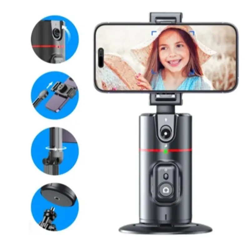 Smart Dragon Stabilizer – Facial Tracking Gimbal with Detachable Light