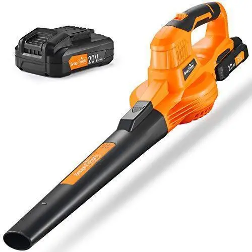 SnapFresh 20V Cordless Leaf Blower – Lightweight Battery-Powered Yard Cleaner with Included Charger & Rechargeable Battery