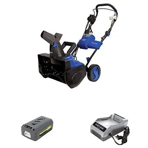Snow Joe iONMAX Hybrid 40V Single-Stage Snowblower – 18-Inch Clearing Width, Brushless Motor, 4.0Ah Battery + Charger