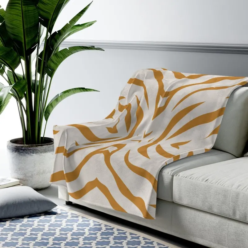 Soft Leopard-Print Plush Blanket Throw