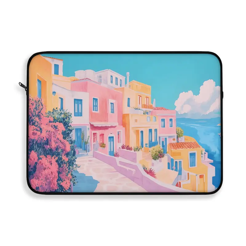 Soft Pastel Landscape Art Laptop Sleeve