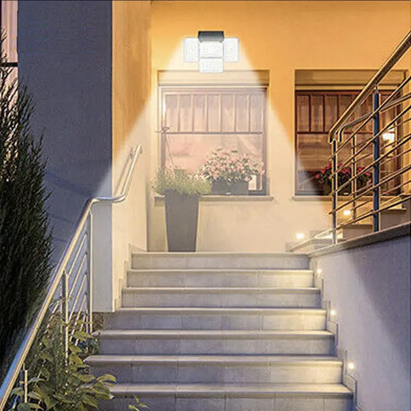Solar-Powered LED Outdoor Lights with Built-in Motion Sensor