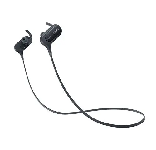 Sony Extra Bass Wireless Bluetooth Headphones – IPX4-Splashproof Sports Earbuds with Mic, 8.5-Hour Battery, Black
