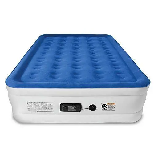 SoundAsleep Dream Series Air Mattress – Queen-Sized Inflatable Bed with ComfortCoil Support & Built-In High-Output Pump