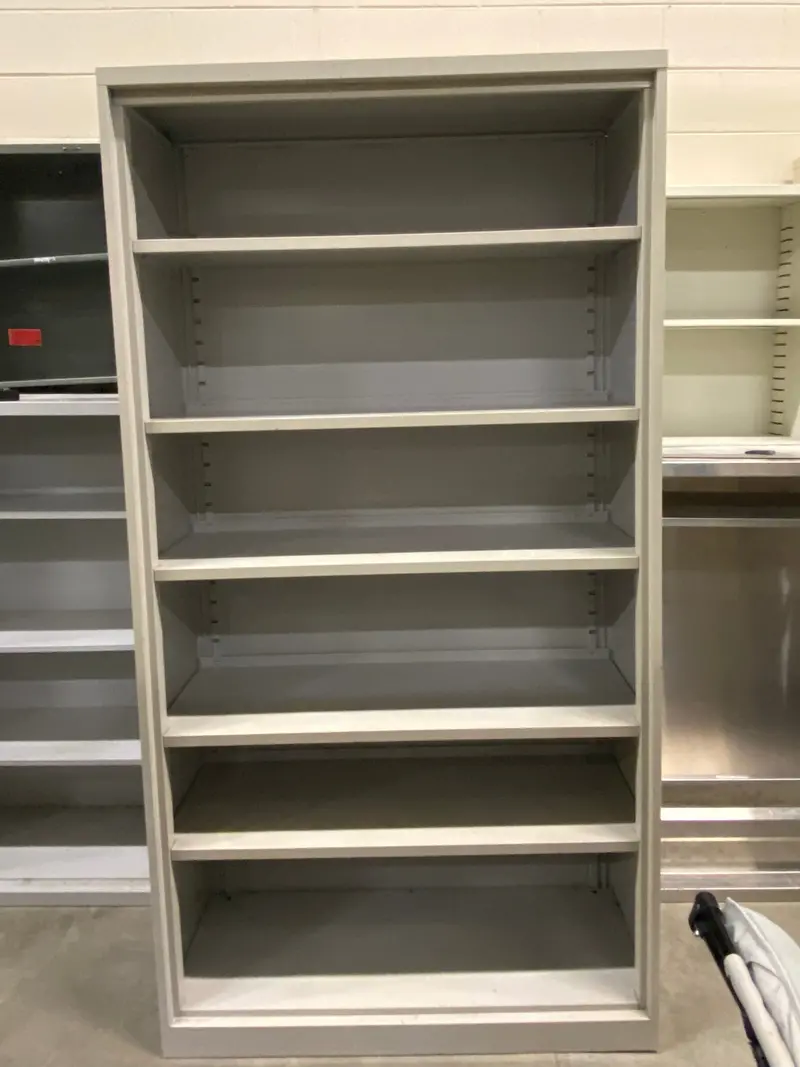 Steelcase Grey 6-Shelf Adjustable Metal Storage Unit