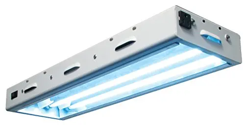Sun Blaze T5 Grow Light Fixture – 2-Foot, 2-Lamp 120V Fluorescent System for Hydroponics & Greenhouses