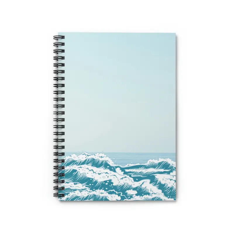 Sun-Drenched ‘Beach Days’ Themed Spiral Notebook