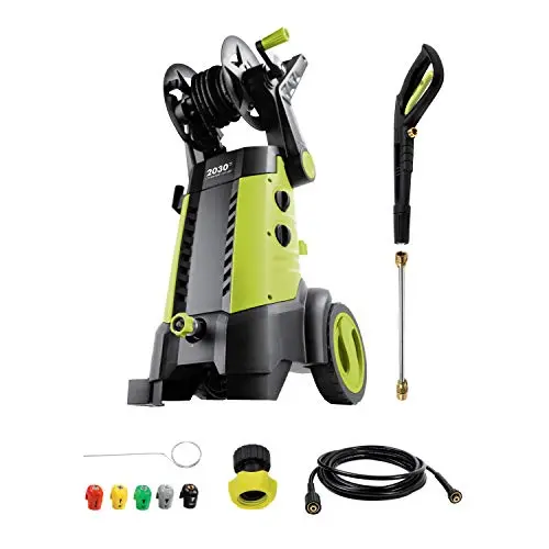 Sun Joe SPX3001 Electric Pressure Washer – 2030 PSI / 1.76 GPM, 14.5 Amp Motor with Integrated Hose Reel