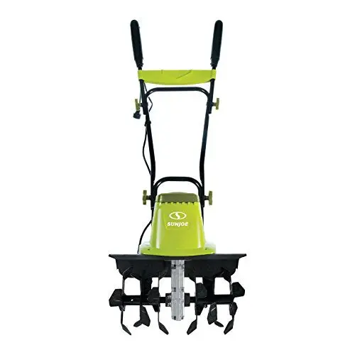 Sun Joe TJ604E 16-Inch Electric Garden Tiller & Cultivator – 13.5-Amp Motor for Soil Loosening and Bed Preparation