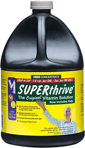 SUPERthrive Vitamin Solution – Plant Growth Enhancer & Stress Reliever in 1-Gallon Clear Formula