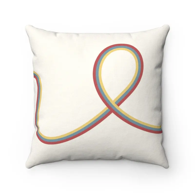 Swirling Abstract Line Cushion – Available in 4 Sizes