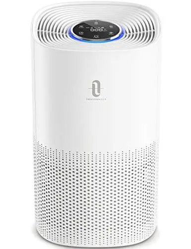 TaoTronics H13 True HEPA Air Purifier – CADR 250 m³/h, Auto Air Quality Sensor, 4-Color Display, Pet Dander & Smoke Removal for Rooms up to 323 ft²