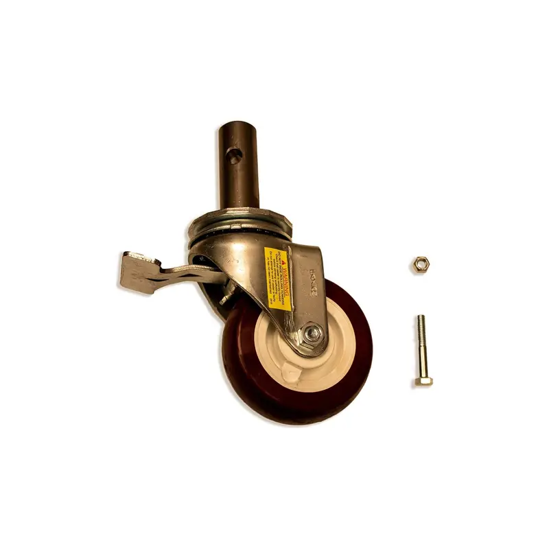 TELE-TOWER® 10-00 Stem Caster – 5″ × 2″ Polyurethane Wheel, 700 lb Rated Capacity