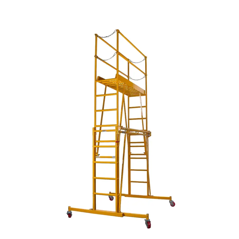TELE-TOWER® Model 1101-22 Adjustable Scaffold Platform – 11-Foot Max Height, 1000-Lb Load Rating, 6′ x 22″ Deck