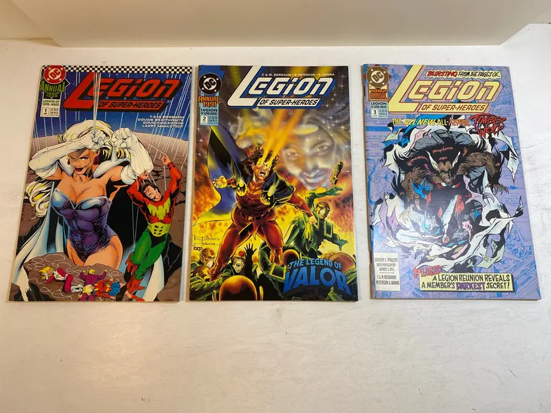 Three Legion of Superheroes Annuals – DC, 1990–1992