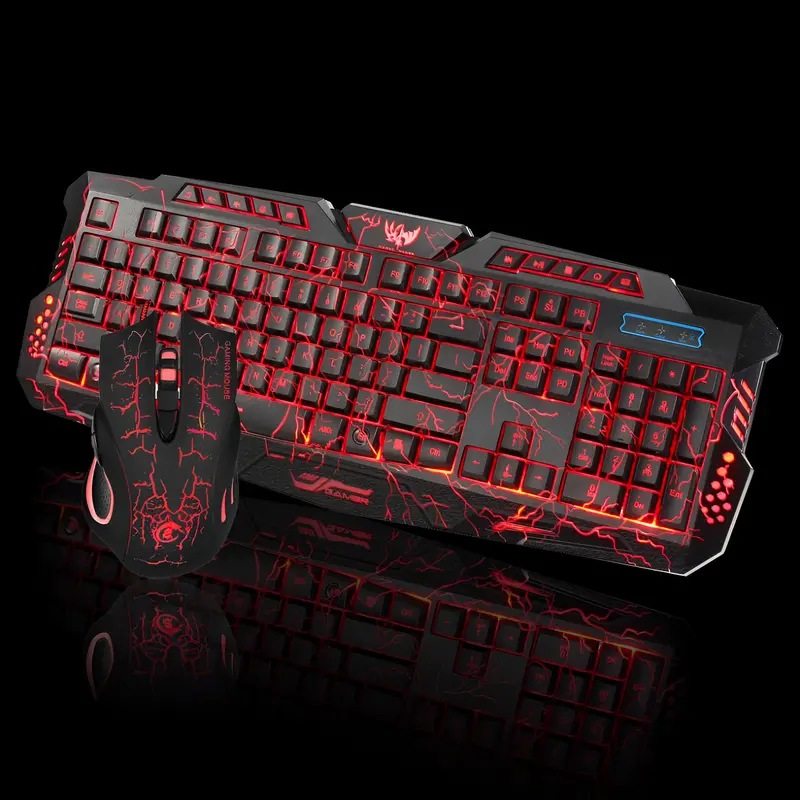 Thunder Fire 2.4GHz Wireless Gaming Keyboard and Mouse Pair