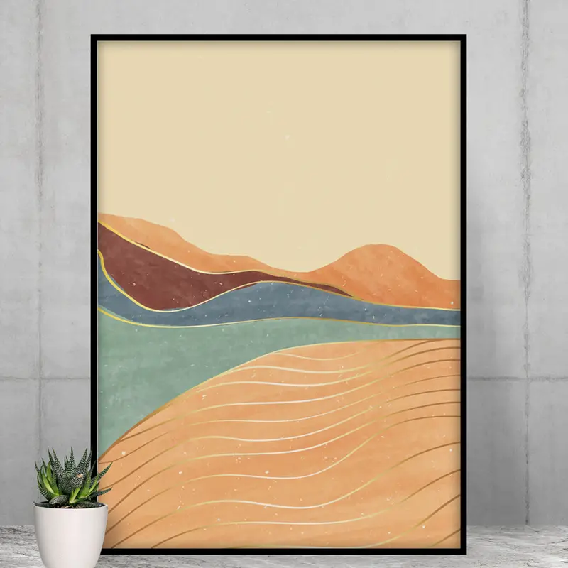 Toscana Landscape Vertical Matte Poster