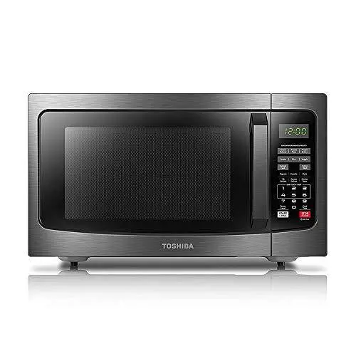 Toshiba EM131A5C-BS 1.2 Cu. Ft Smart Sensor Microwave Oven – Black Stainless Steel