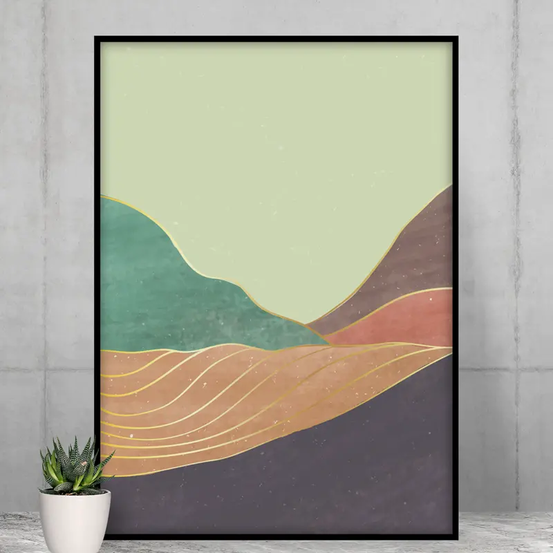 Tranquil Mountain Vertical Matte Poster