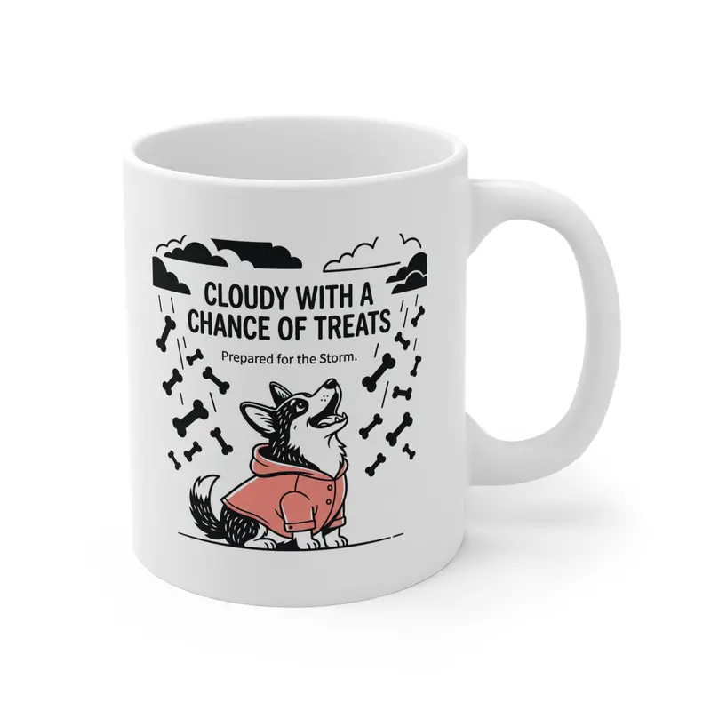 Treat Rain Dog Lover Ceramic Mug