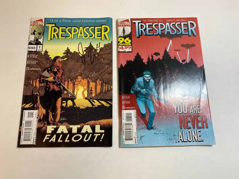 Trespasser Alterna Comics #1–2 (2017) – Signed Limited-Edition Pair