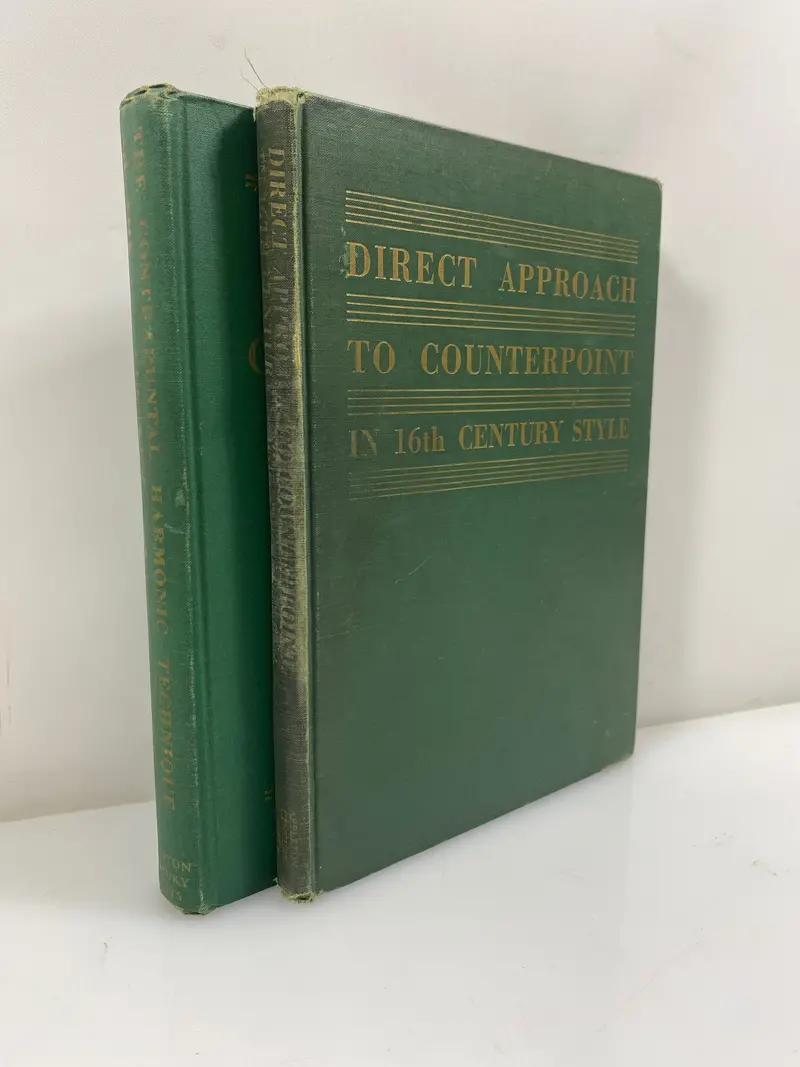 Two-Volume Counterpoint Series: Direct Approach to Counterpoint & Contrapuntal Harmonic Technique (1947) — Hardcover