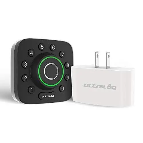 U-Bolt Pro Smart Deadbolt – Fingerprint + Keypad Entry, WiFi Bridge, Remote Access & Anti-Peep Code