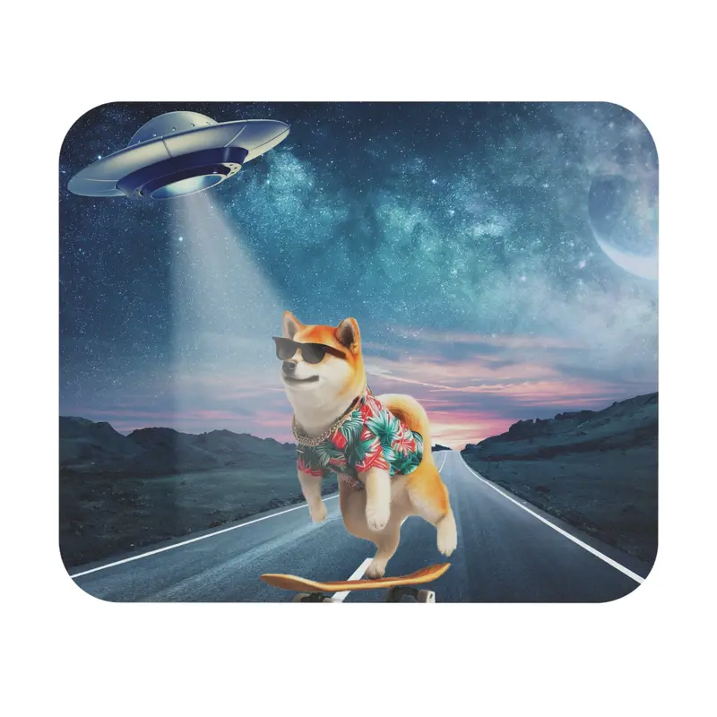 UFO Abduction Mouse Pad – Humorous Sci-Fi Desk Mat