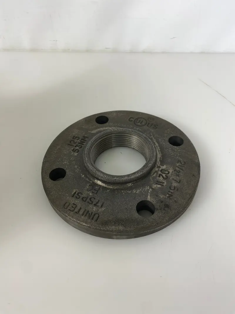 United Cast Iron Screwed Flange, 2-1/2″ x 7-1/2″, Class 125, 3-Pack