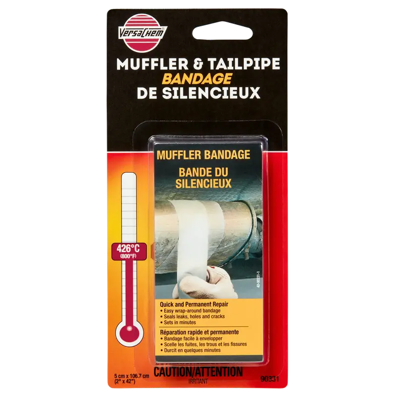 VersaChem Muffler and Tailpipe Repair Tape – 2-Inch by 42-Inch Heat-Resistant Bandage