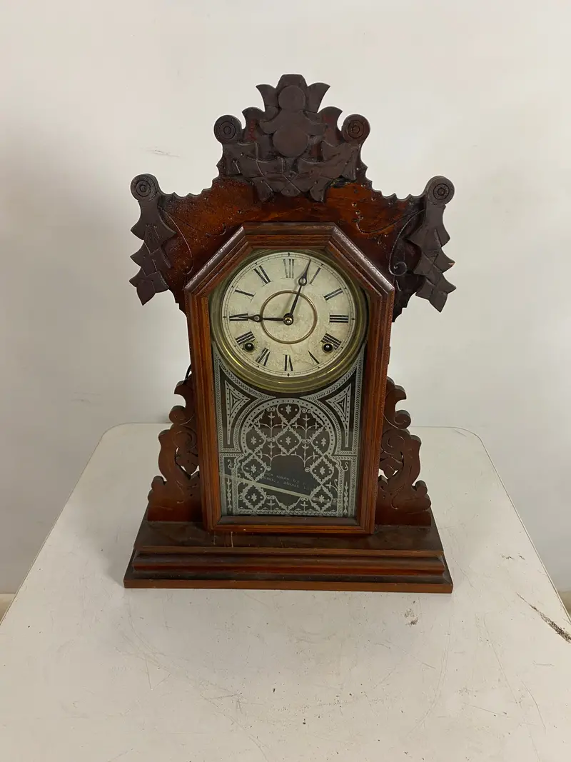 Victorian-Era Ingraham Kitchen Mantel Clock – Circa 1800s